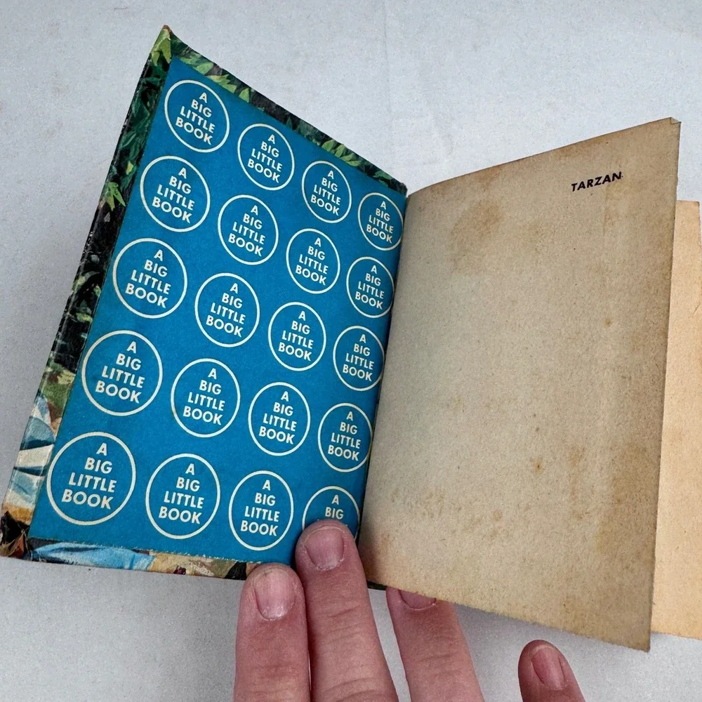 Vintage Tarzan The Mark of the Red Hyena 1967 Big Little Book Edgar Rice
